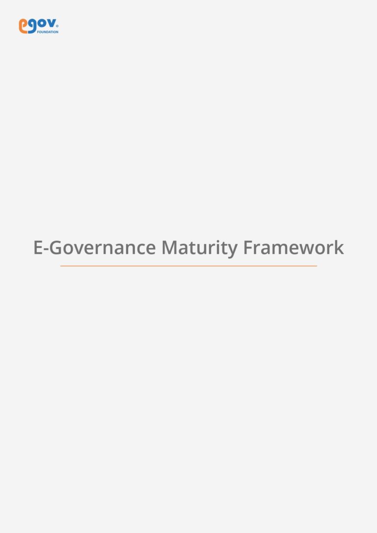 e-Governance Maturity Framework