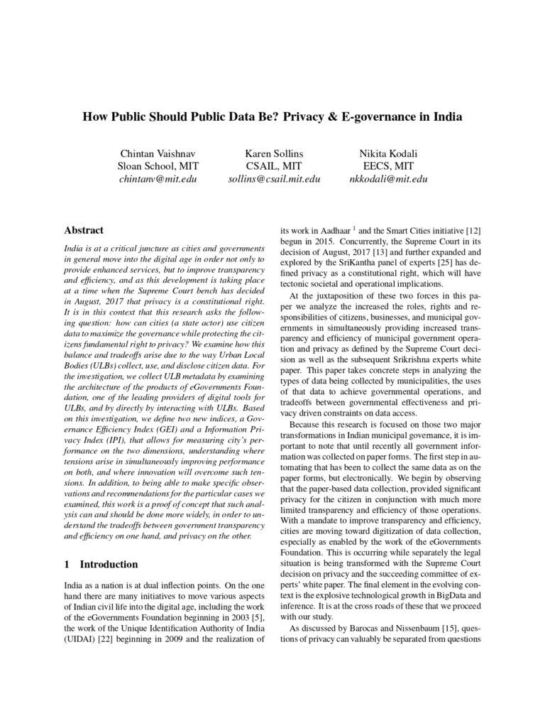 How Public Should Public Data Be Privacy & E-governance in India_page-0001